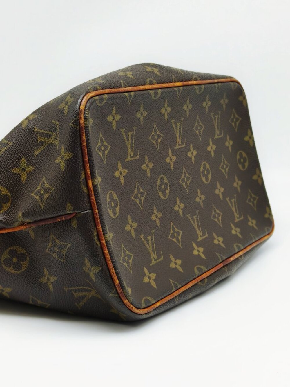 Louis Vuitton Monogram Palermo PM Tote Handbag Brown Canvas Top Handle Bag - Picture 6 of 13